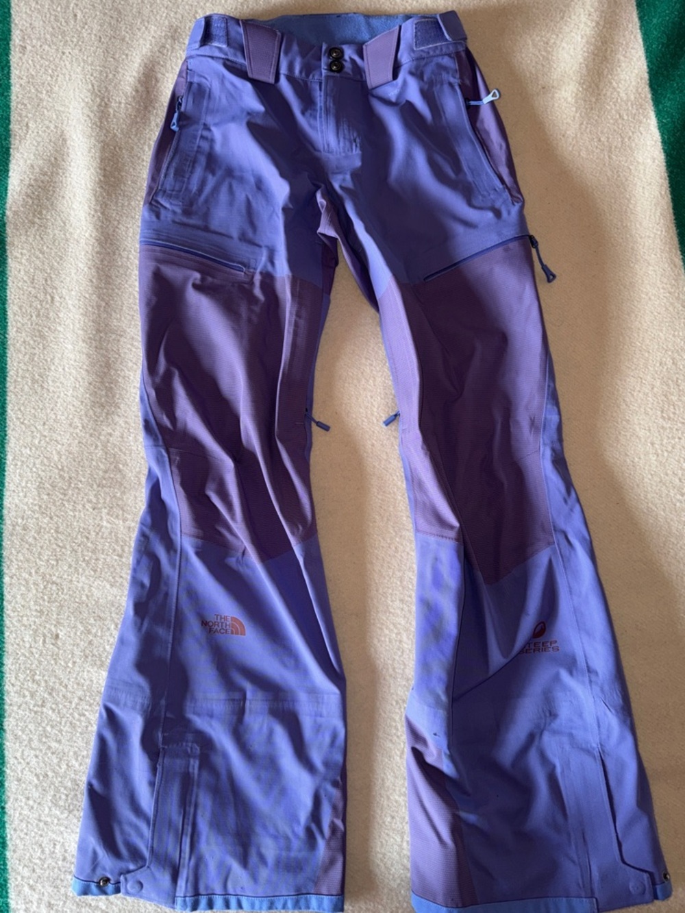 The North Face Women's Purple Two-Tone Ski Pants